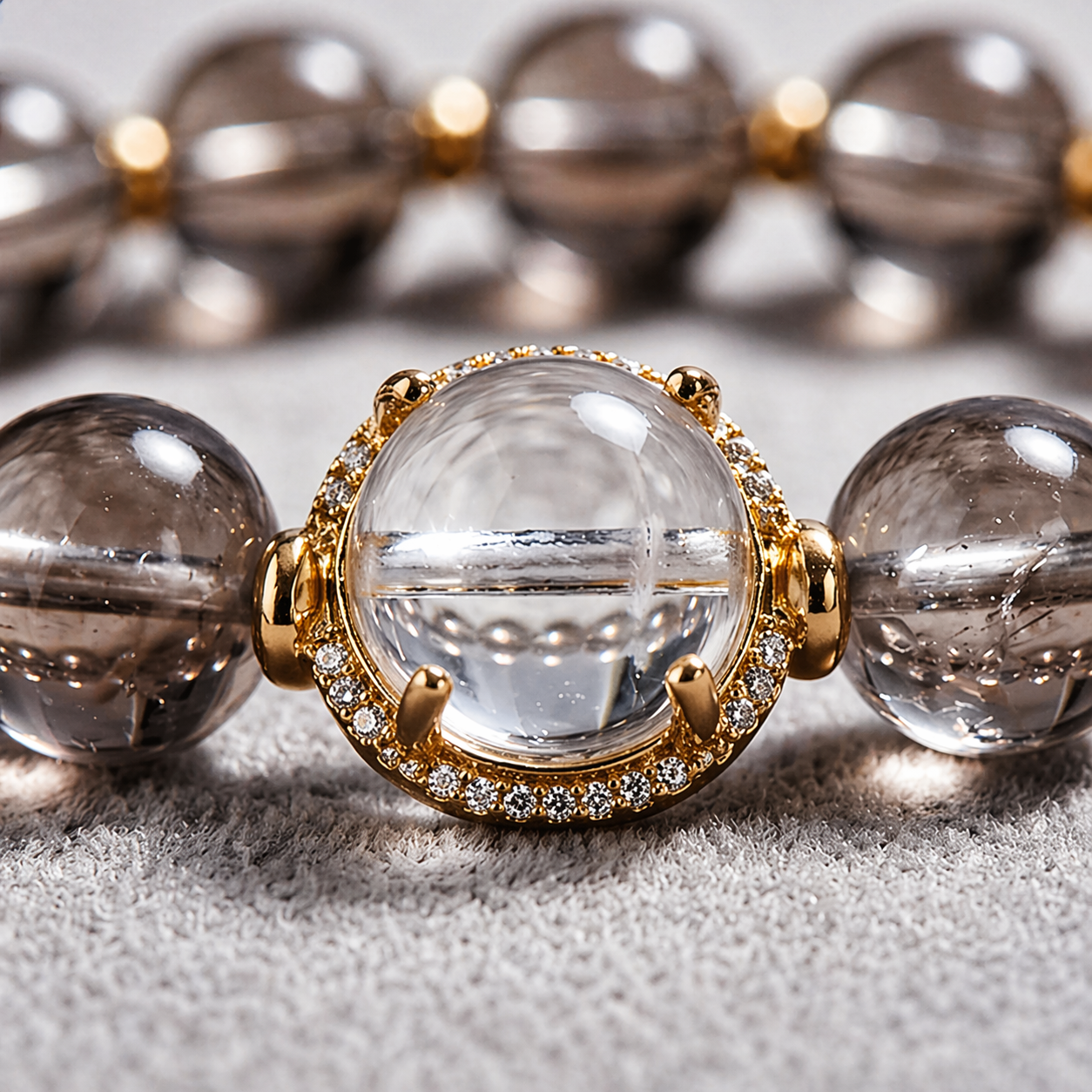 Refined Smoky Quartz Bracelet