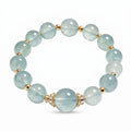 Serene Aquamarine-Hued Crystal Bracelet