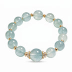 Serene Aquamarine-Hued Crystal Bracelet