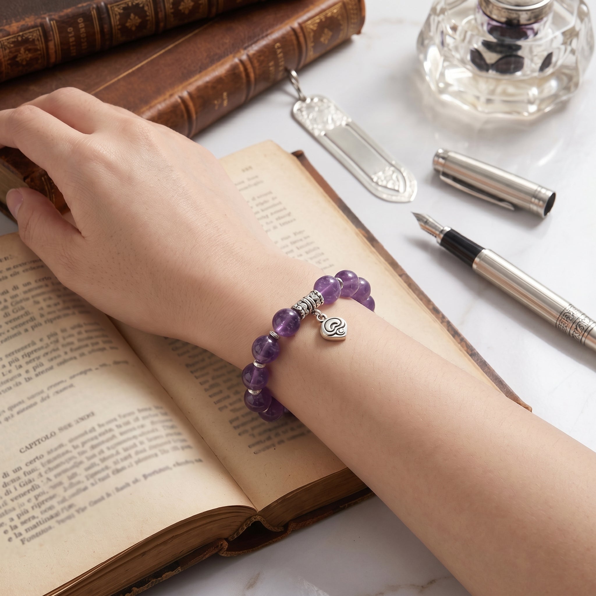 Serene Amethyst Spiritual Balance Bracelet