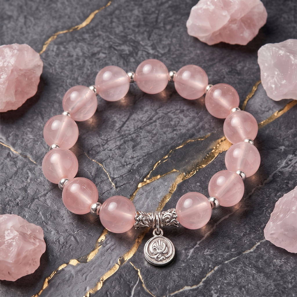 Gentle Heart Rose Quartz Bracelet