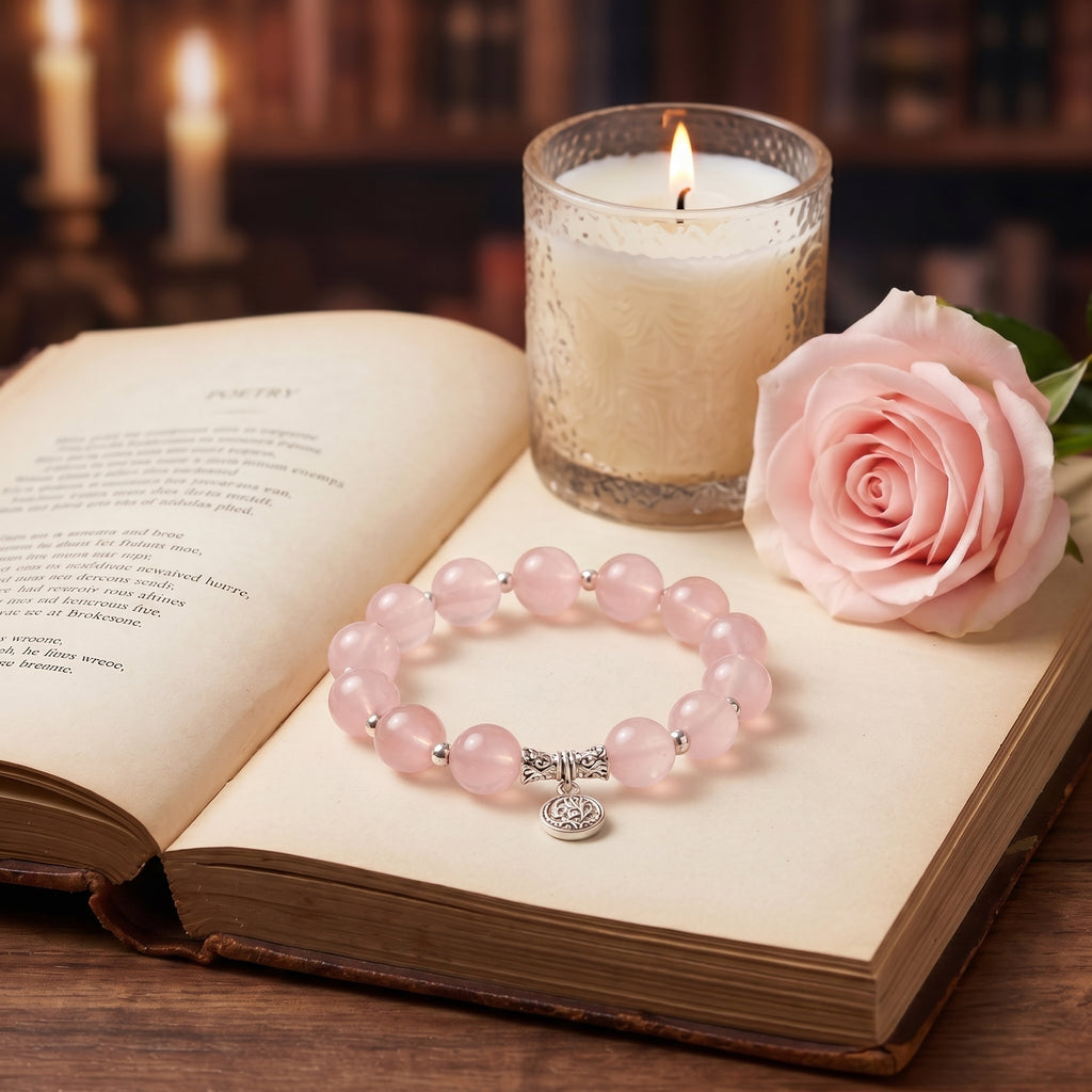 Gentle Heart Rose Quartz Bracelet