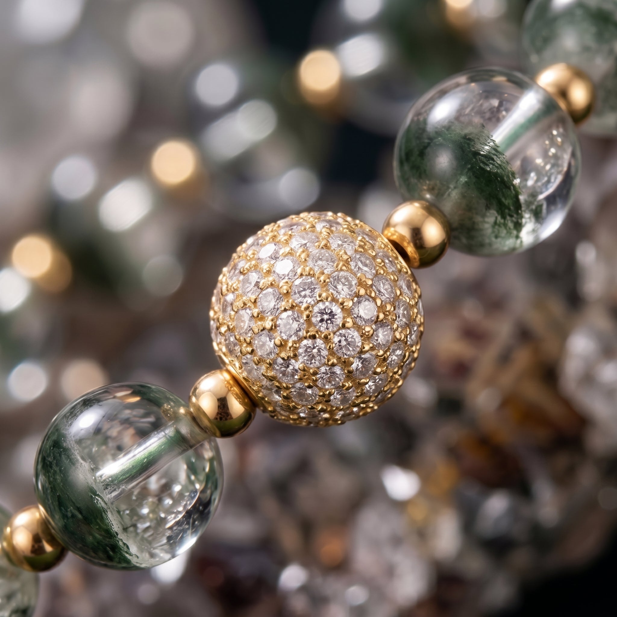 Captivating Green Phantom Quartz Wealth Bracelet