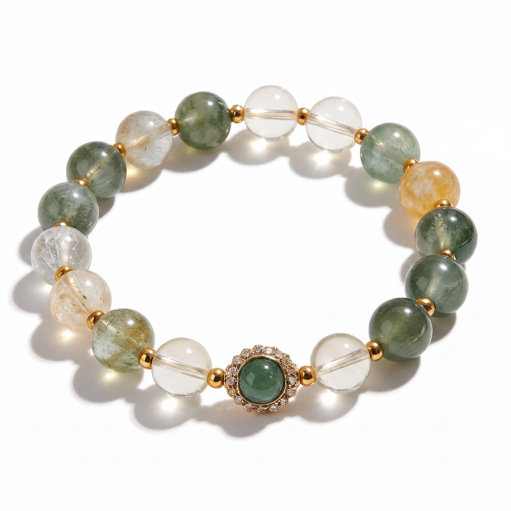 Earthy Elegance Mixed Quartz Bracelet