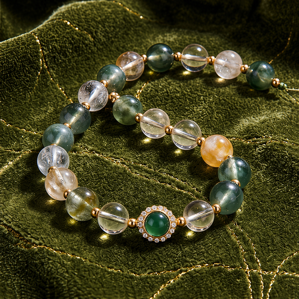 Earthy Elegance Mixed Quartz Bracelet