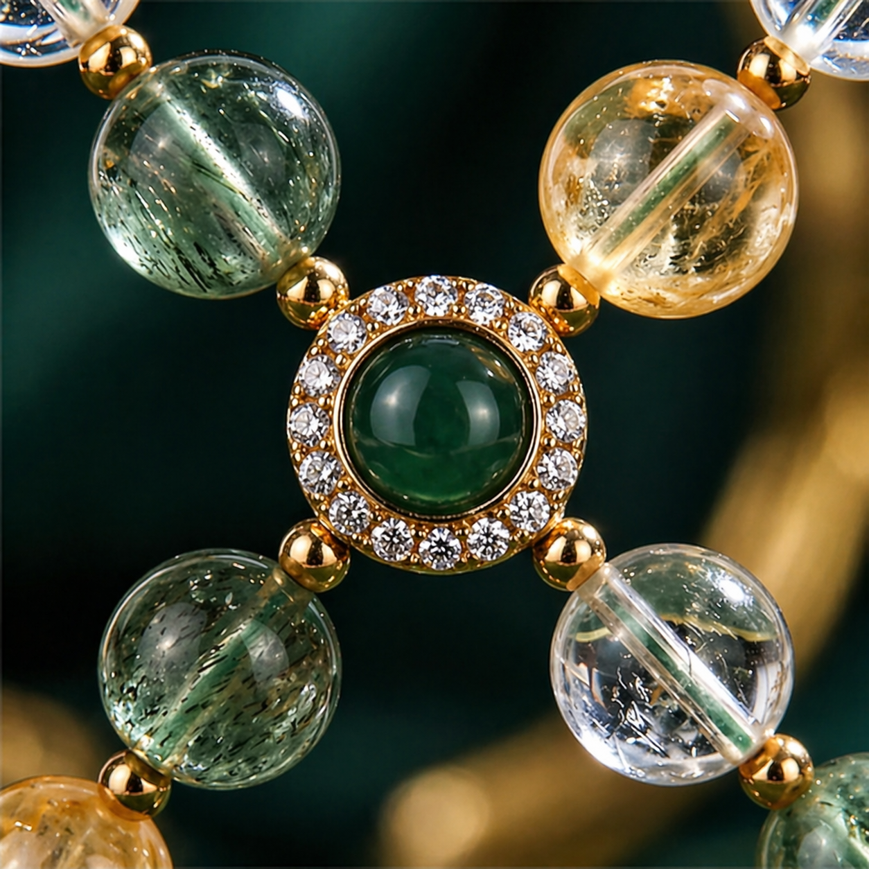 Earthy Elegance Mixed Quartz Bracelet